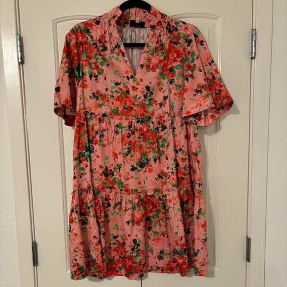 COPY - Tuckernuck Peony Meadows Crawford Dress M - Picture 4 of 6